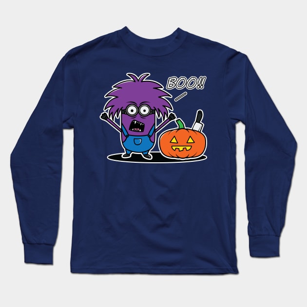 Minion Halloween Long Sleeve T-Shirt by mauno31